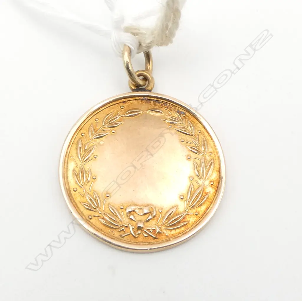 9ct ROSE GOLD 1948 FOB MEDALLION 7.2gms Image 1++