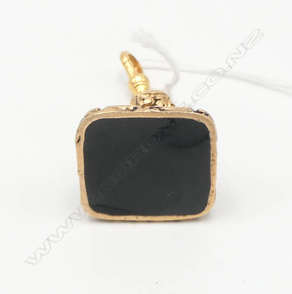 GOLD PLATED ANTIQUE STYLE LGE FOB SEAL Image 1++