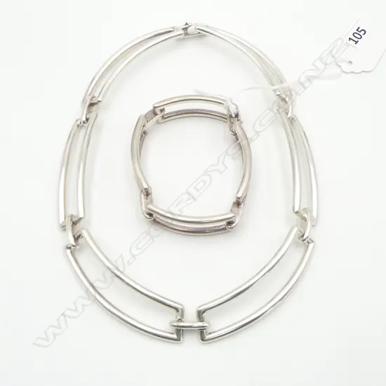 TIFFANY & CO 925 SILVER NECKLACE & BRACELET 170gms