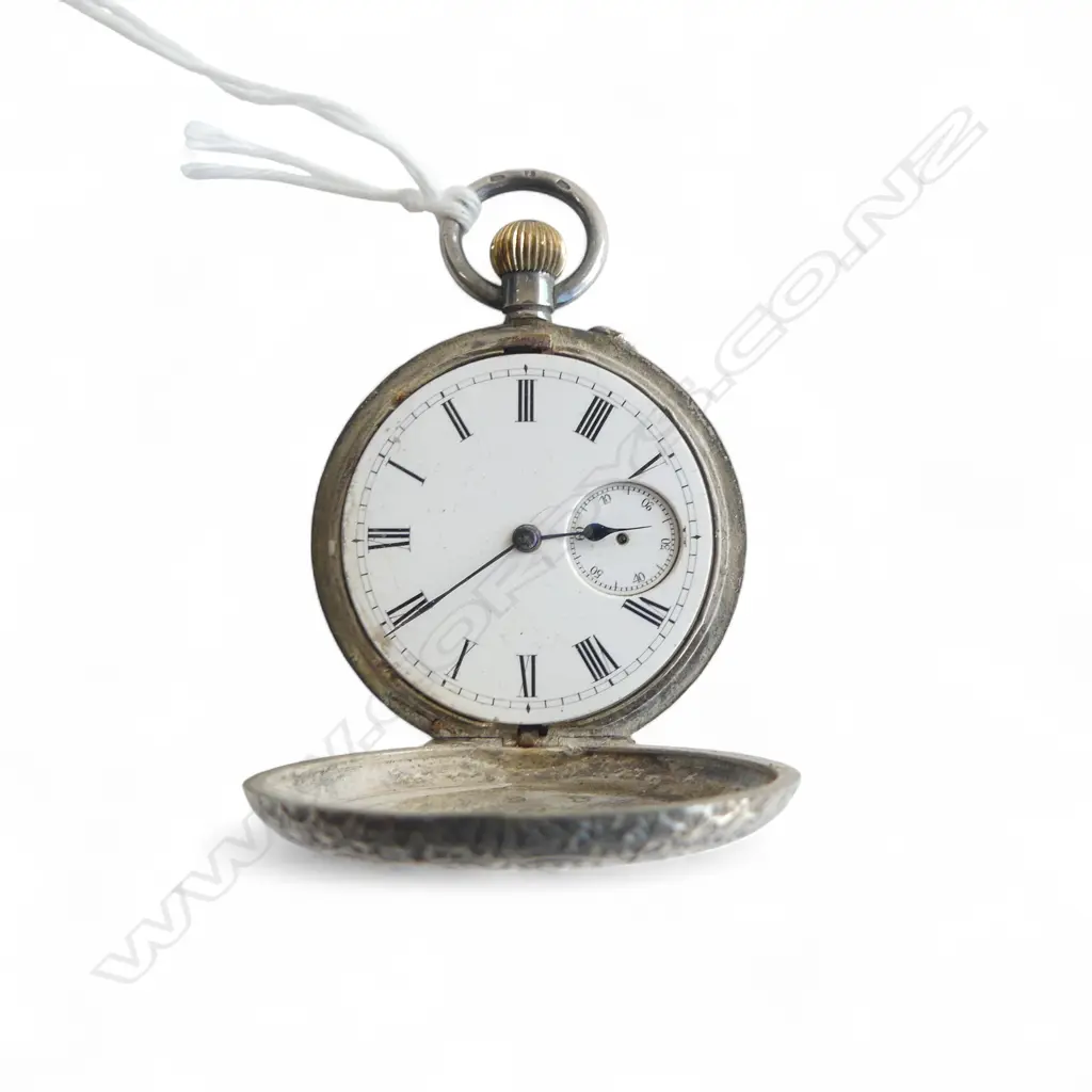 935 SILVER POCKET WATCH, 47gms Image 1++