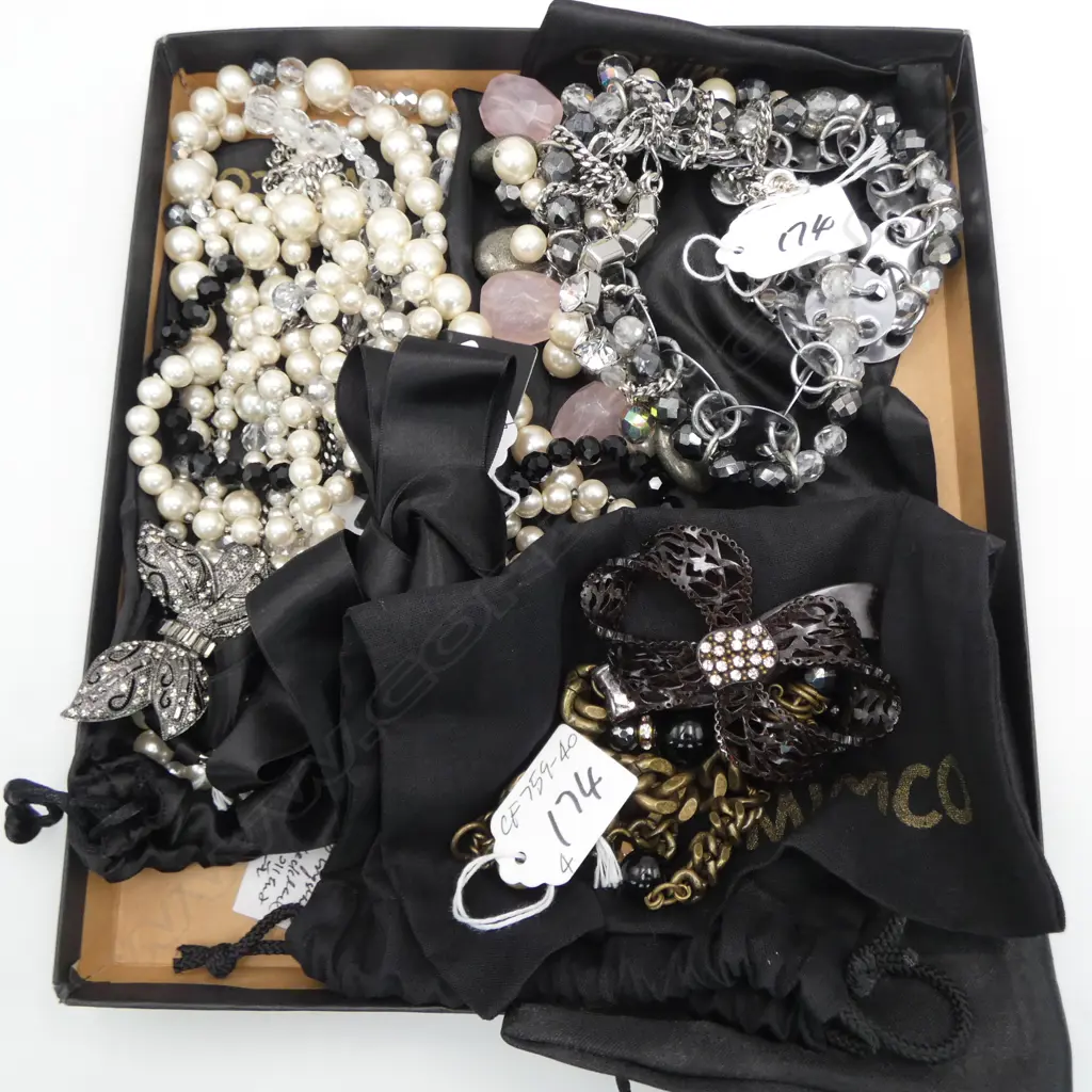 4 MIMCO COSTUME MULTI STRAND NECKLACES Image 1++