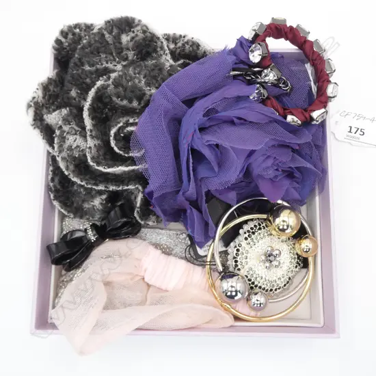 ASST. HAIRPIECES, HAIRCLIP, BROOCH & BRACELETS