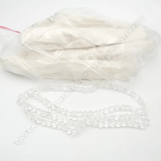 10 STRANDS STRUNG CRYSTAL BEADS, NO CLASPS, 9mm