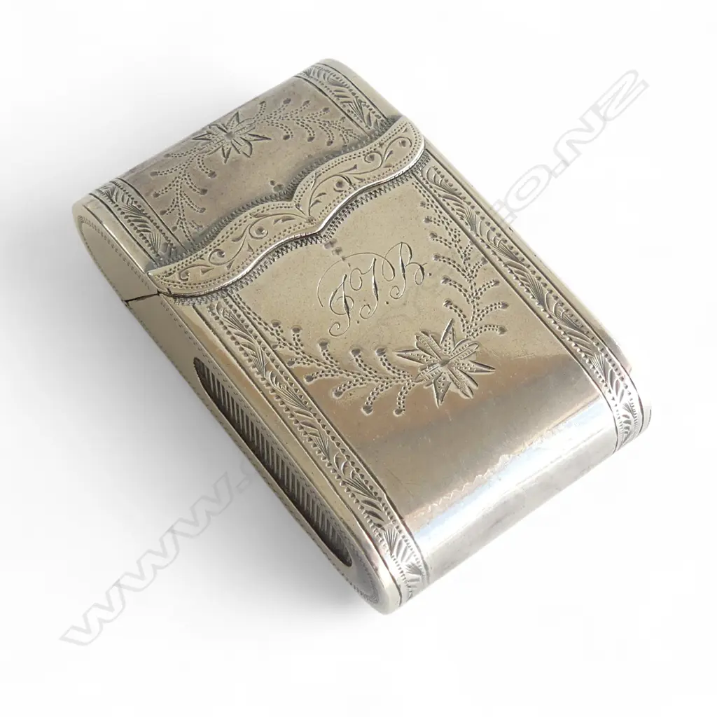 STG SILVER VESTA, Hilliard & Thomason B'HAM 1882 22.5gms Image 1++