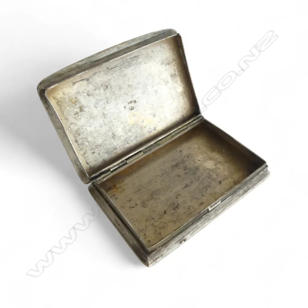 CONTINENTAL SILVER SNUFF BOX 64gms Image 1++