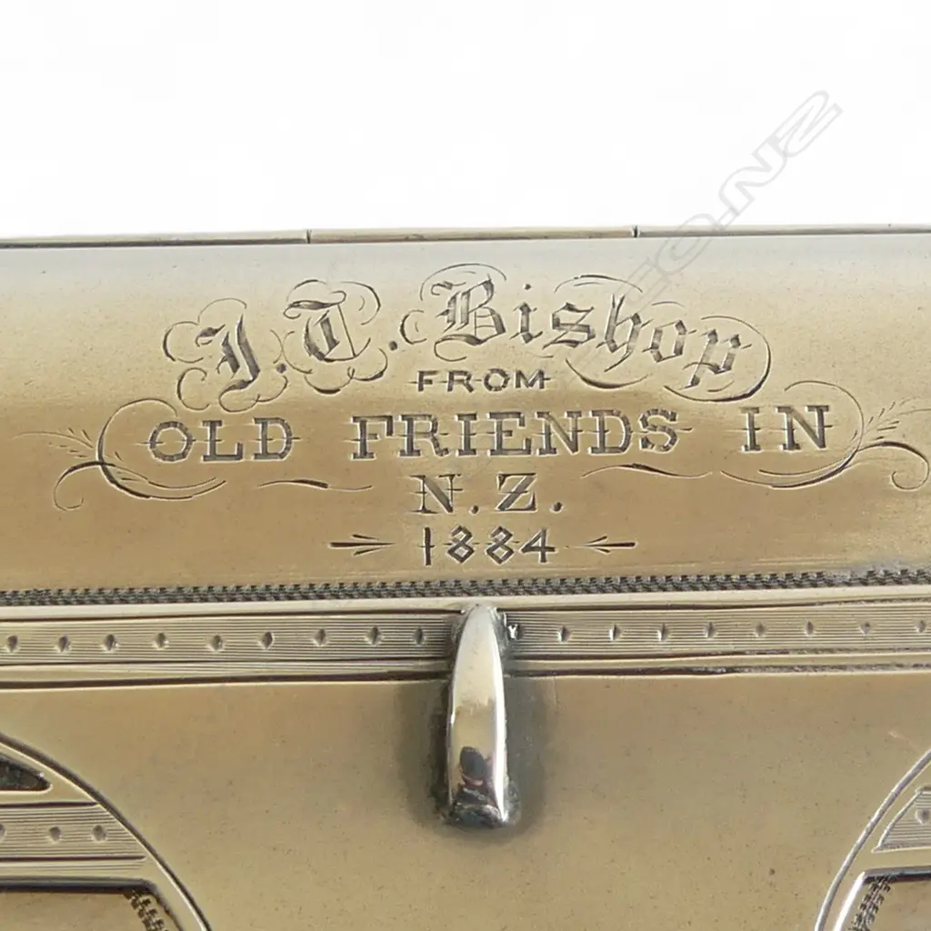 STG SILVER GILT LINED CARD CASE, Hilliard & Thomason B'HAM 1882 80x15x60mm 78.8gms Image 1++