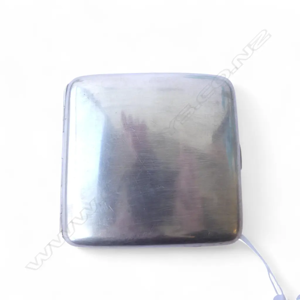 STG SILVER CIGARETTE CASE, LONDON 1913 91.5gms Image 1++