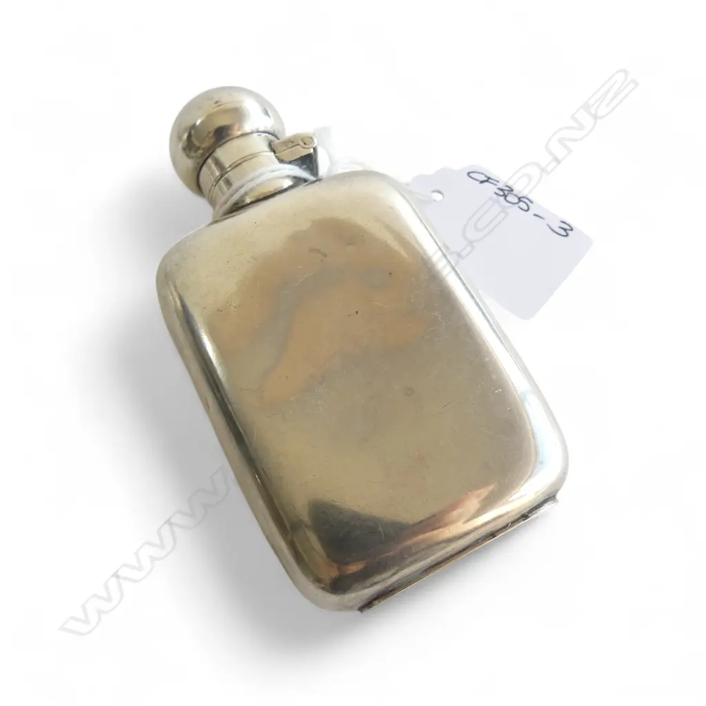 STG SPIRIT FLASK SHEFFIELD 1909. 57gms SMALL SIZE Image 1++