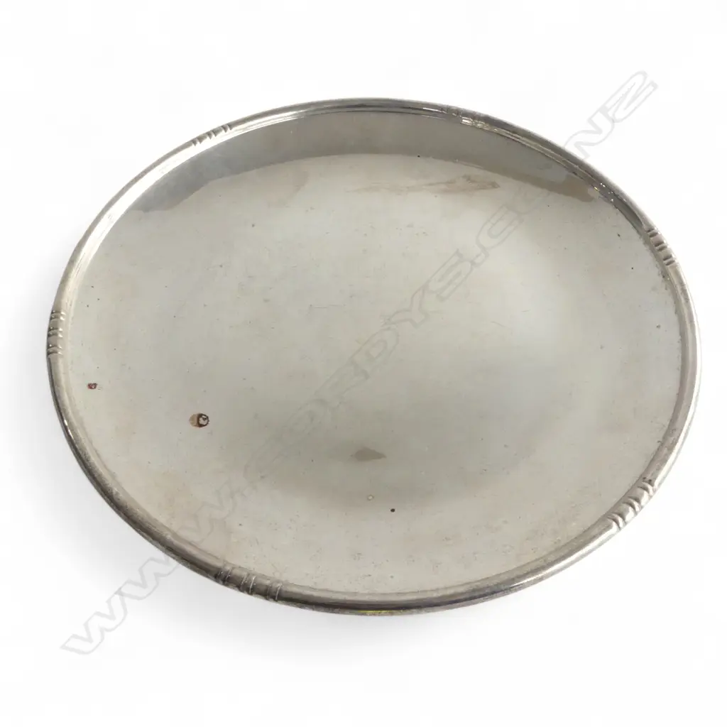 STERLING SILVER PLATE 270mm dia, 400gms Image 1++