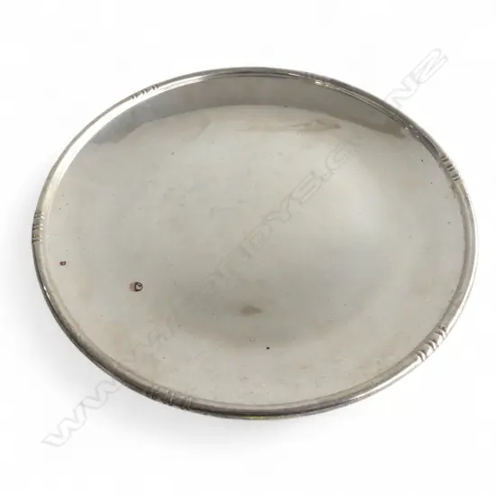 STERLING SILVER PLATE 270mm dia, 400gms