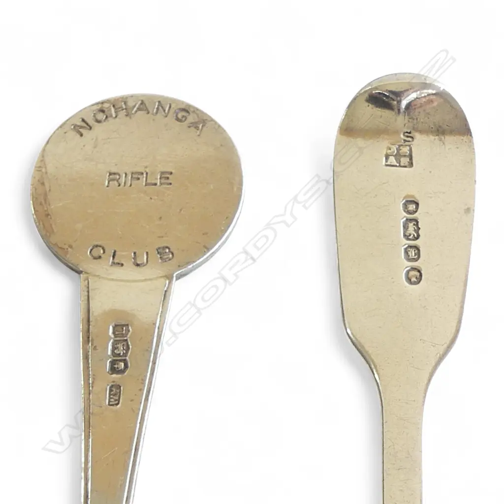 2 S/SILVER TEASPOONS 44GMS Image 1++