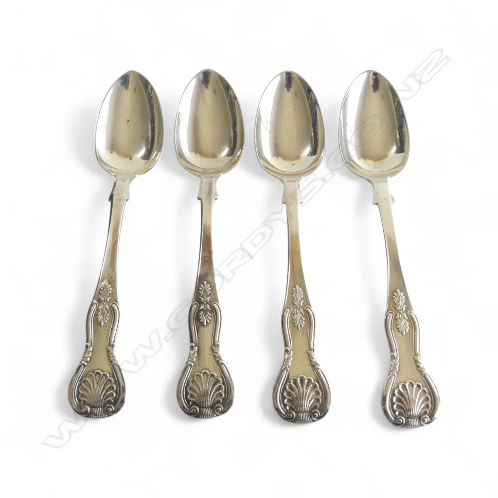 4 SCOTISH S/SILVER TEASPOONS 94GMS Image 1++