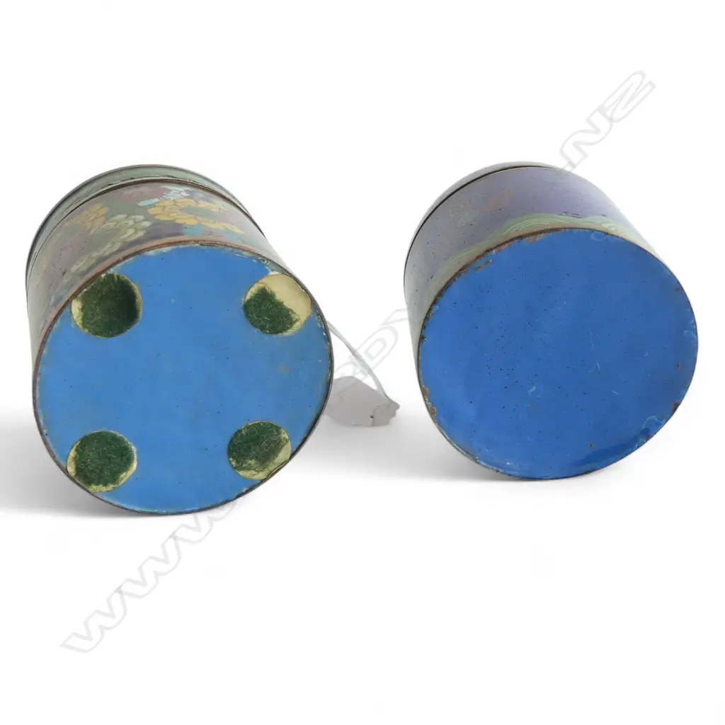 2 CLOISONE LIDDED JARS H80MM Image 1++