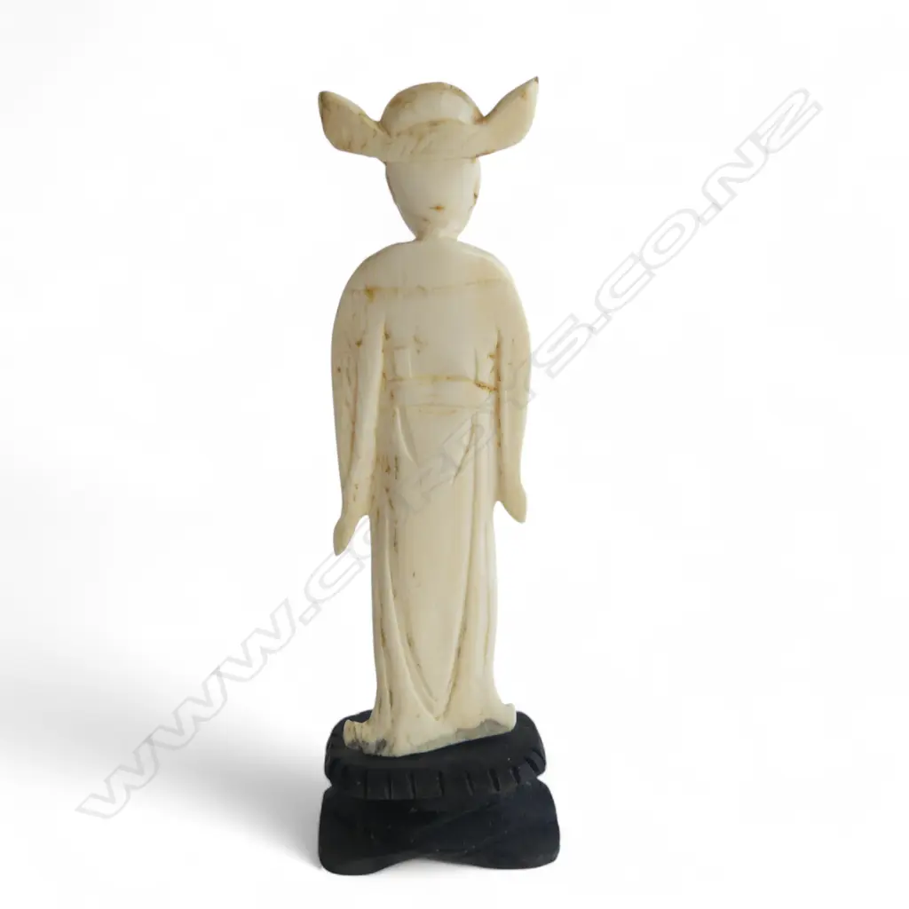 CARVED IVORY CHINESE FIGURE H120MM Image 1++