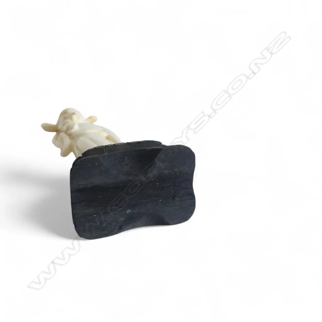 CARVED IVORY CHINESE FIGURE H120MM Image 1++