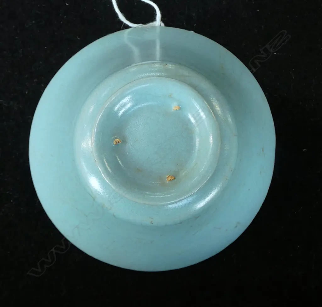 CHINESE BLUE GLAZED CUP H.45mm, 90mm dia Image 1++