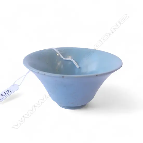 CHINESE BLUE GLAZED CUP H.45mm, 90mm dia