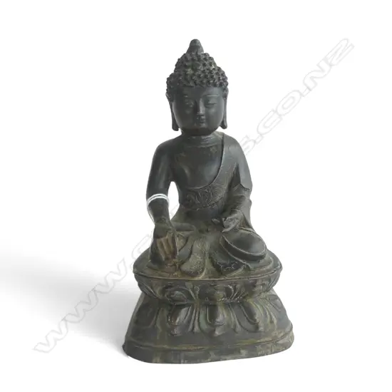 ANTQUE TIEBETAN BRONZE BUDDHA H170MM