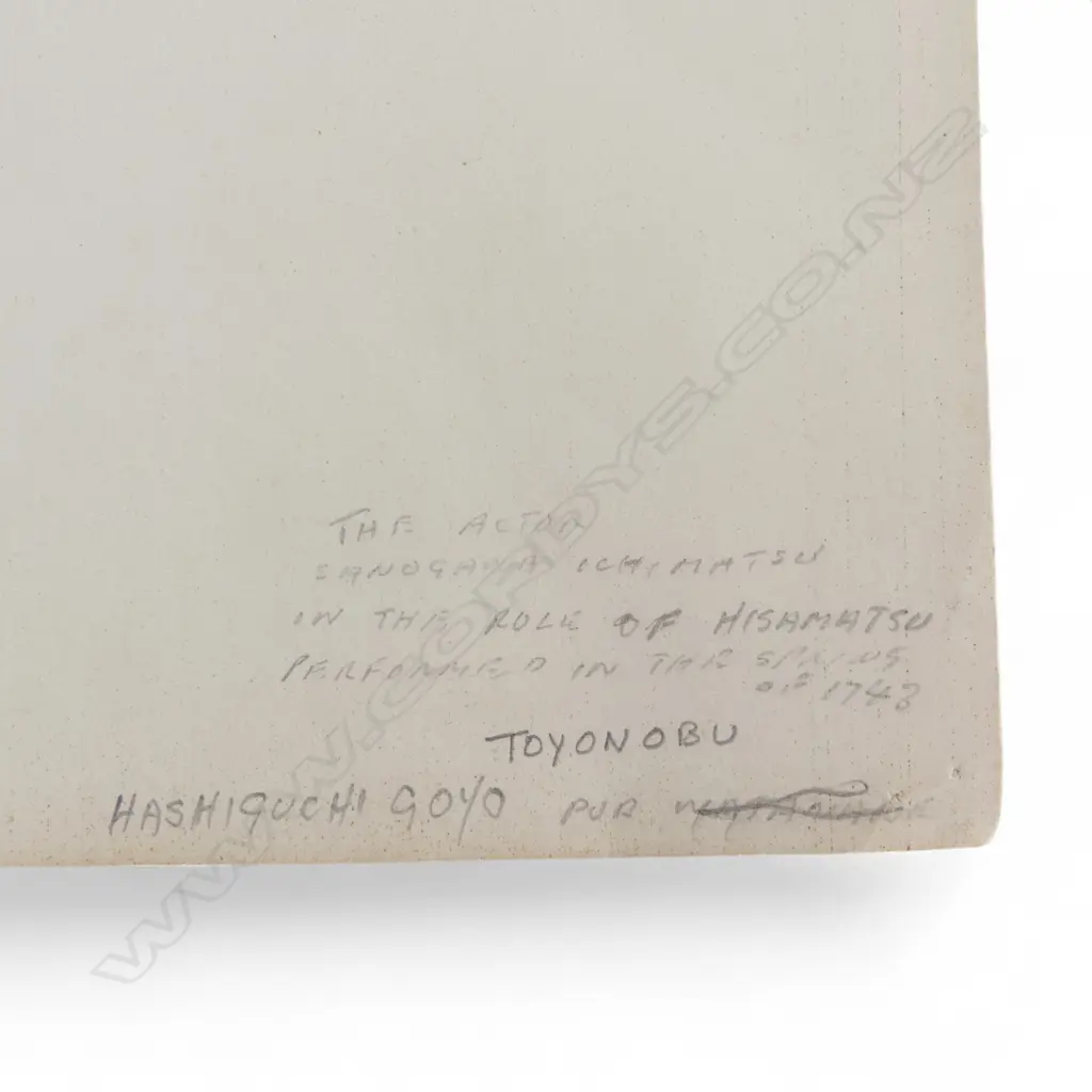 3 UKIYO-E WOODBLOCK PRINTS; 2 KATSUKAWA SHUNSHO OF KABUKI ACTORS & ISHAKAWA TOYONOBU ACTOR... Image 1++