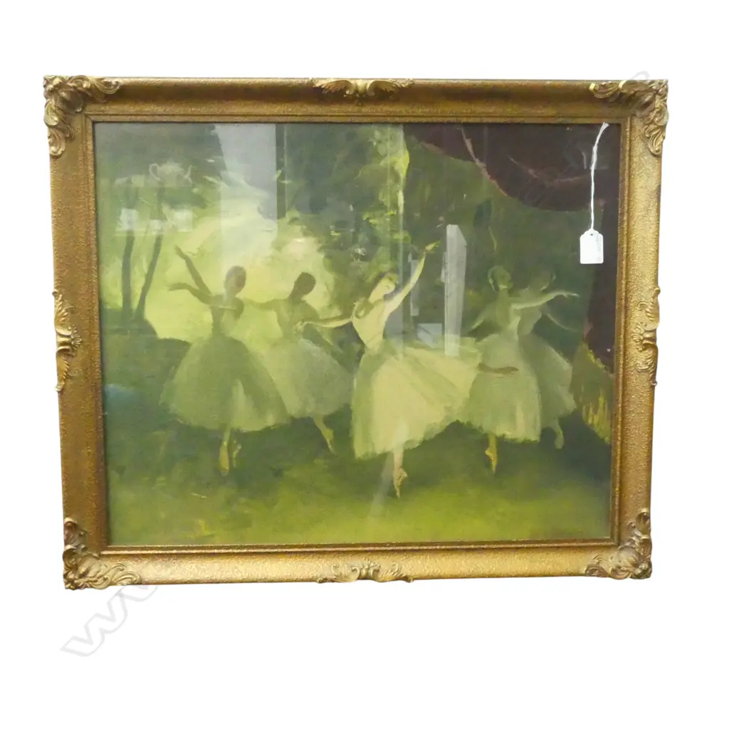 REPRODUCTION DORIS ZINKEISEN 'BALLET DANCERS', 450 x 520mm Image 1++