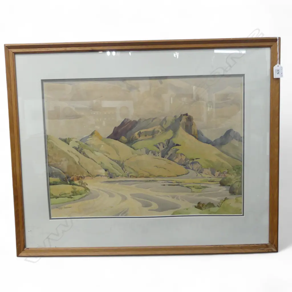 PEGGY SPICER 'EROSION NEAR RUATORIA' WC 375x530mm Image 1++