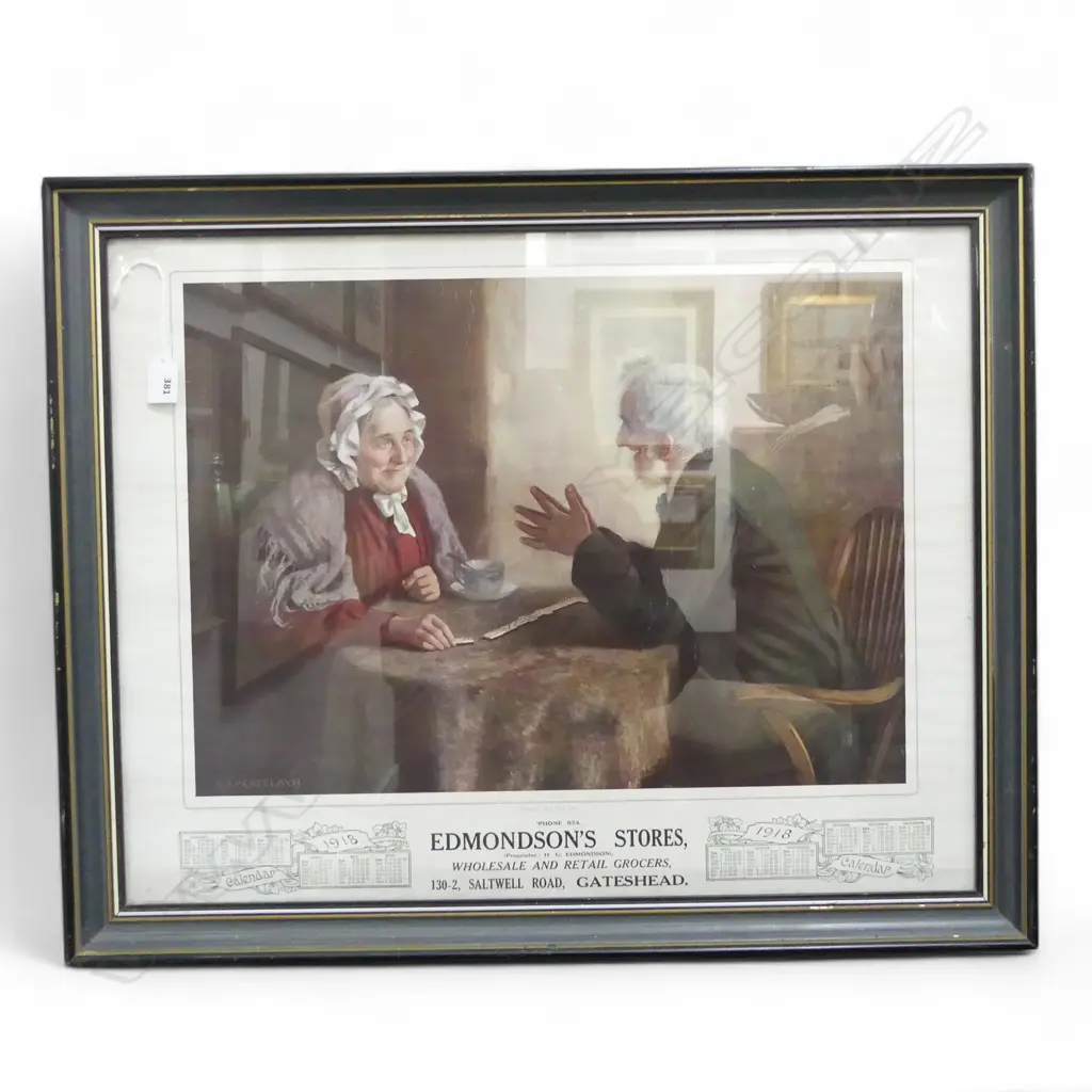 EDMONDSONS 1918 ADVERTIZING POSTER  WELL MATCHED H490 L570MM Image 1++
