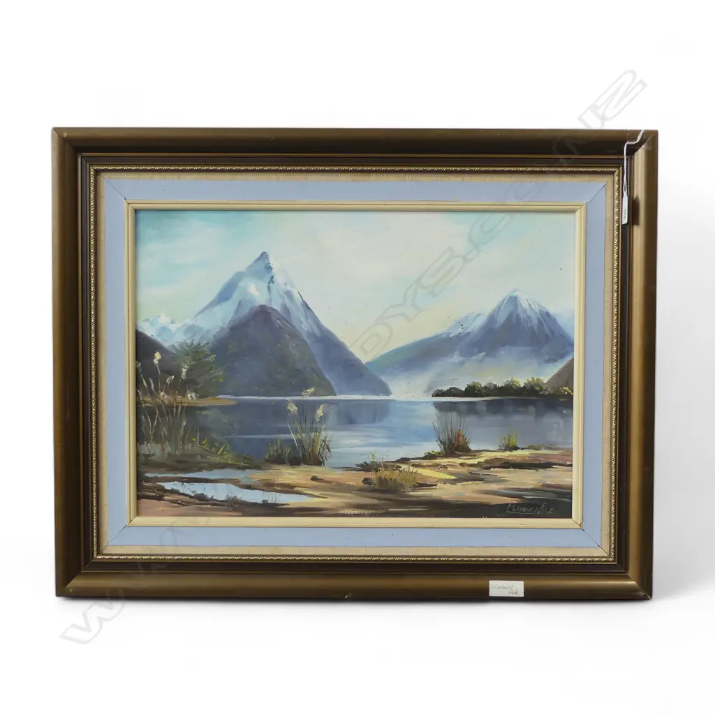 OIL ON BOARD MITER PEAK SIGNED ELEANOR FILE H360 L520MM Image 1++