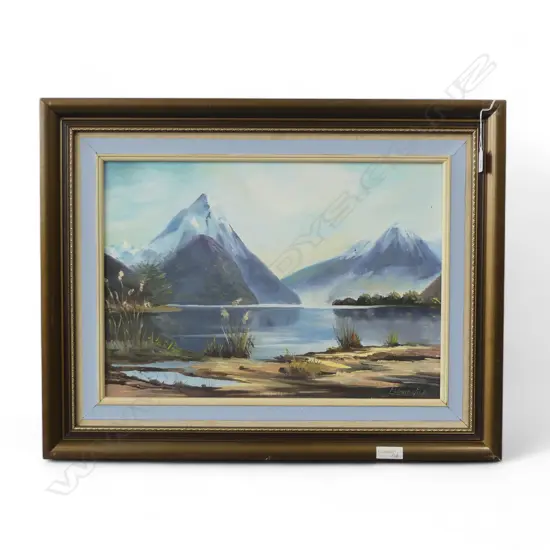 OIL ON BOARD MITER PEAK SIGNED ELEANOR FILE H360 L520MM
