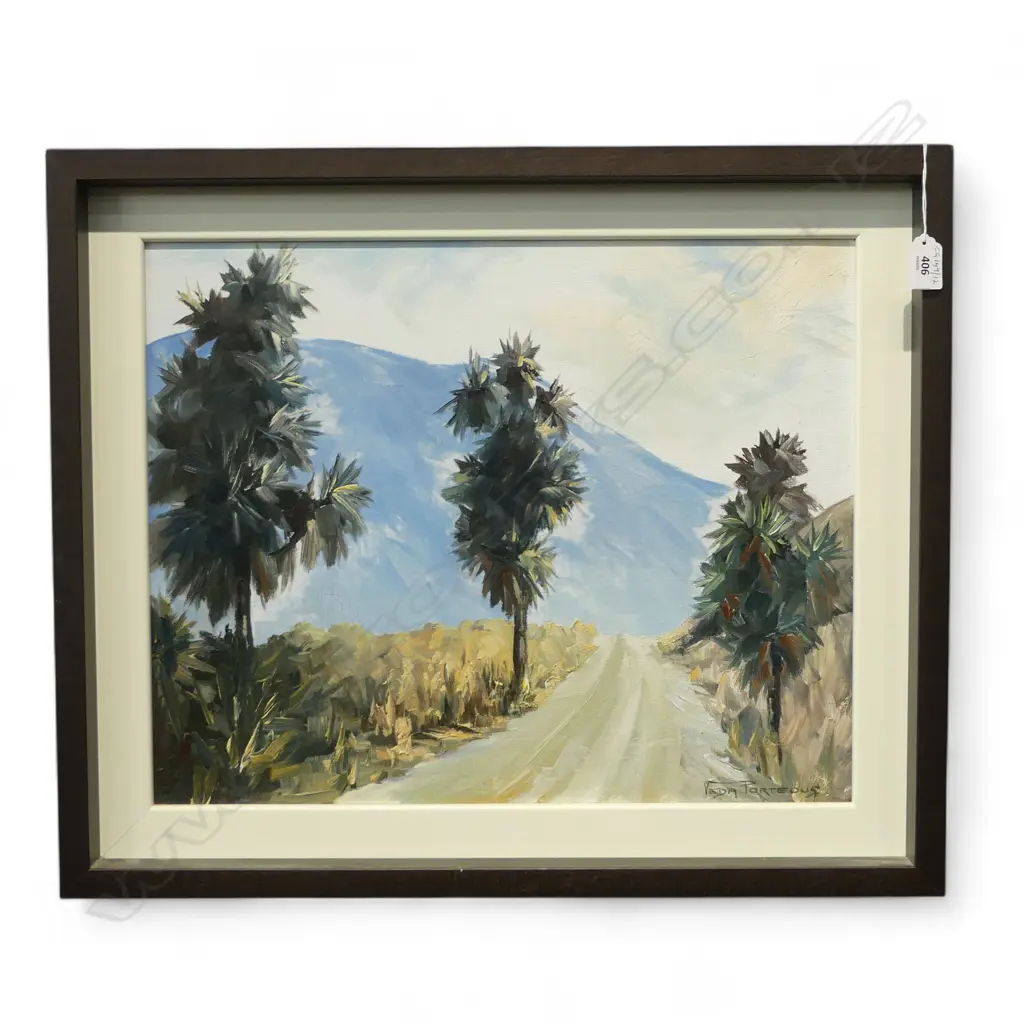 OIL ON BOARD SOUTH ISLAND RURAL SIGNED VEDA PORTEOUS H400 L480MM Image 1++