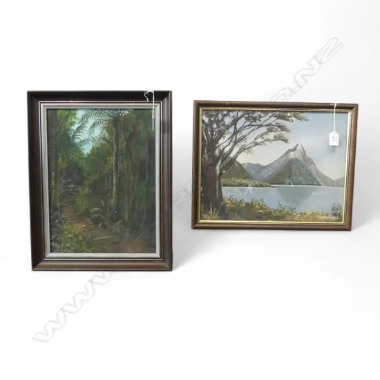 2 OILS ON BOARD MITER PEAK  CA MARSHELL H300 L380MM & BUSH SCENE BY CHRISTENSEN H380 L290MM
