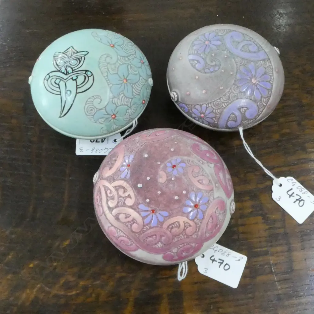 3 KEUM SUN LEE TRINKET BOXES Image 1++
