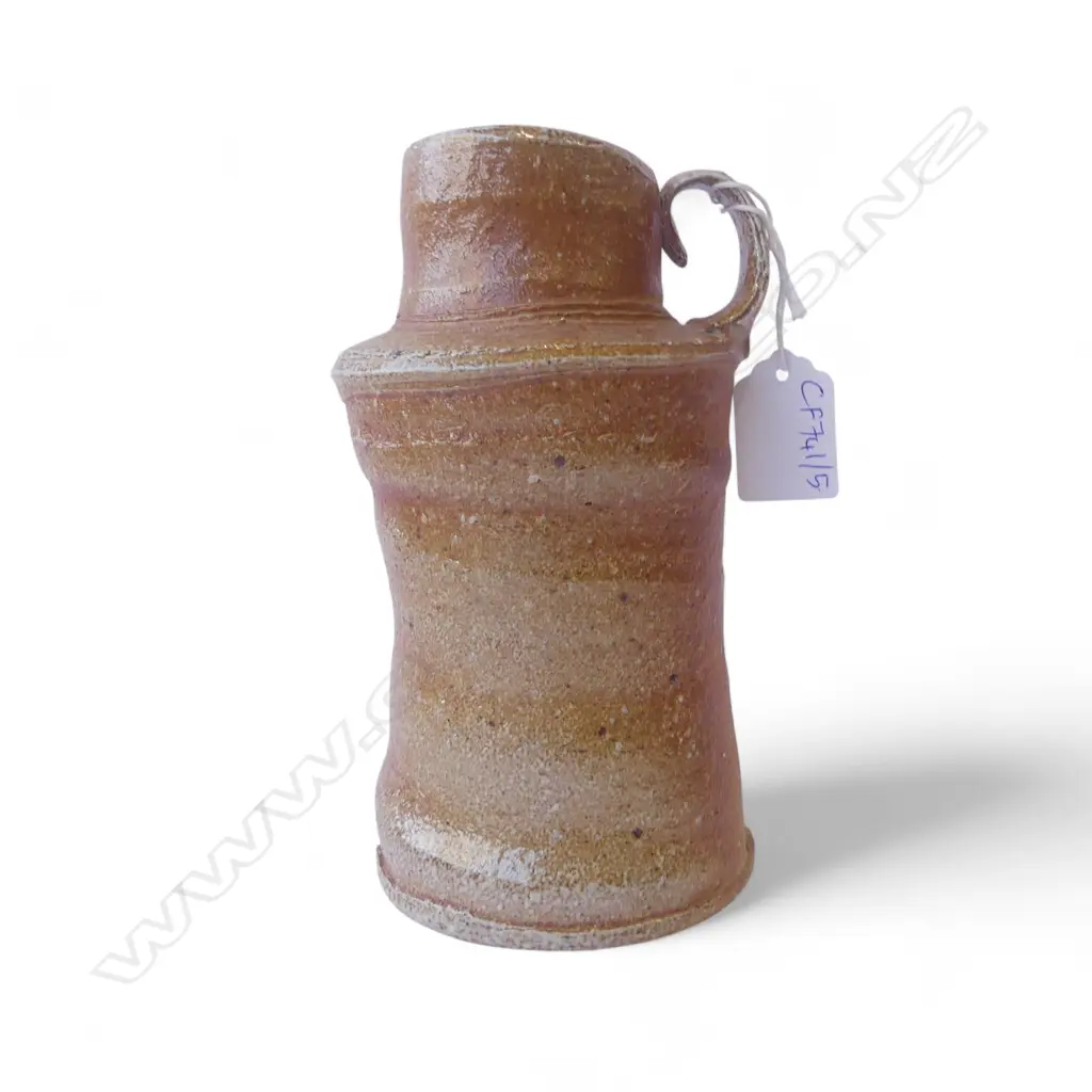 DUNCAN SHEARER STUDIO POTTERY VASE / ALBARELLO H.180mm wood fired salt glaze Image 1++