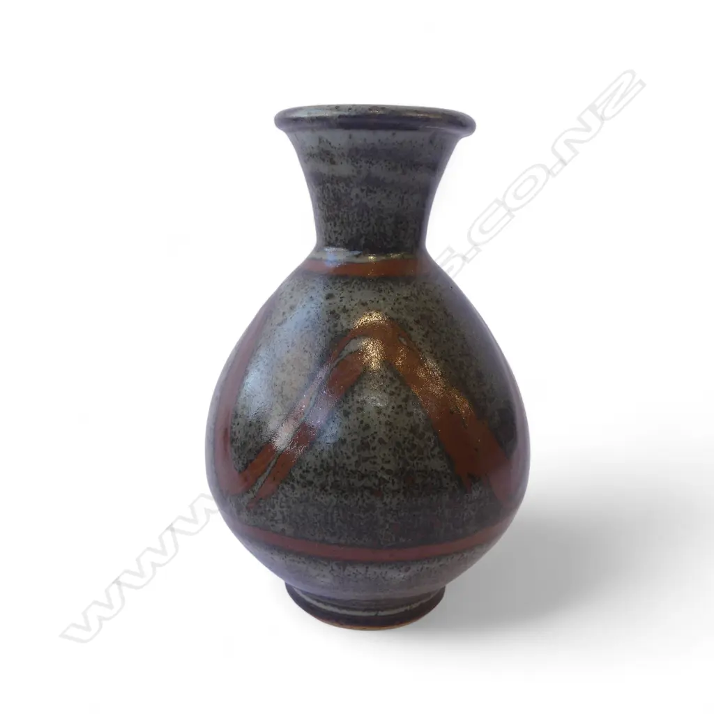 JOHN LEACH STUDIO POTTERY VASE, MUCHELNEY 02 H.230mm Image 1++