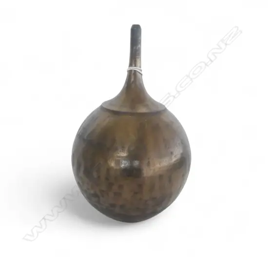 JOHN PARKER LUSTRE COPPER/BRONZE TONED SPECIMAN ORB VASE. Impressed potter's mark H.210mm.