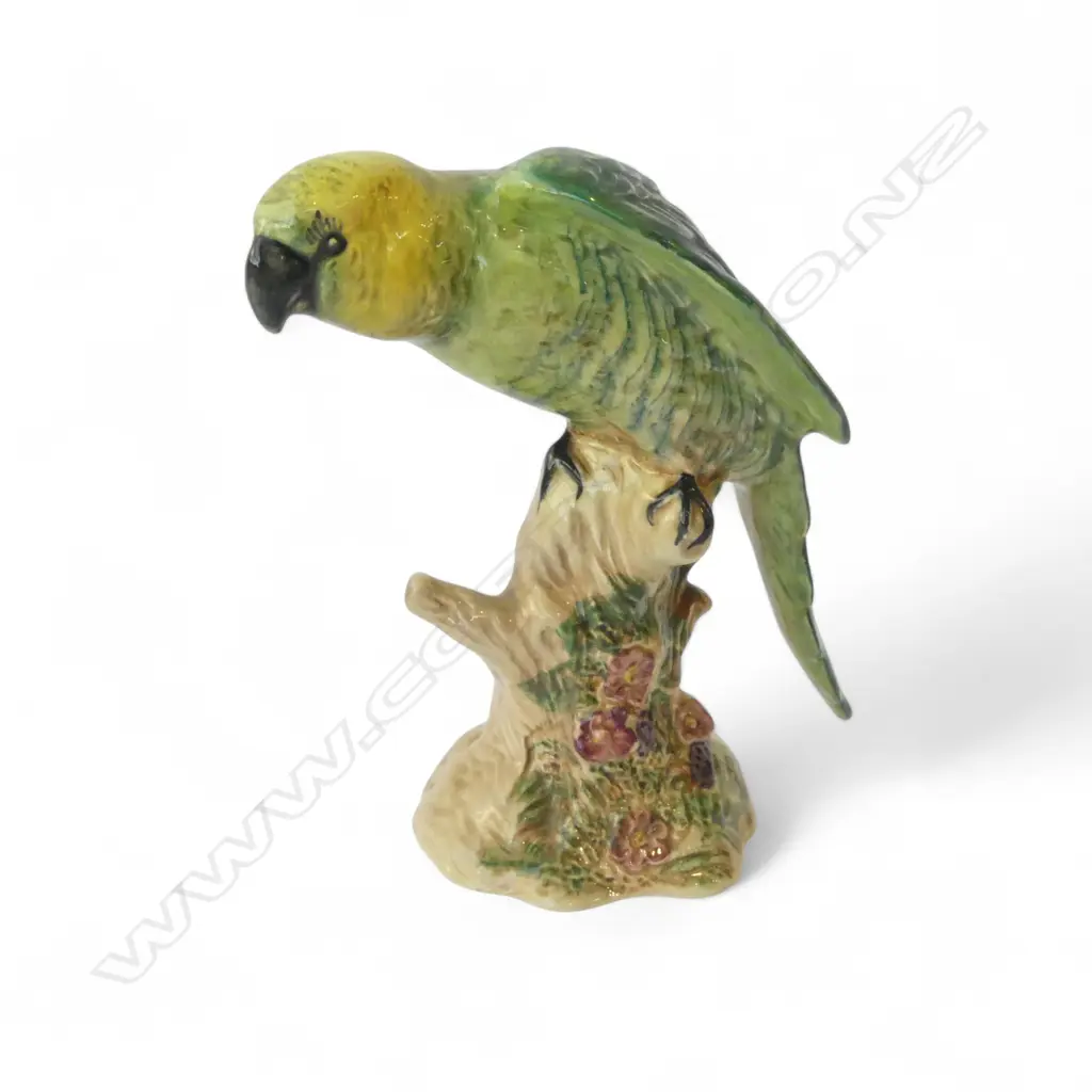 BESWICK CHINA GREEN PARROT FIGURINE H160MM Image 1++