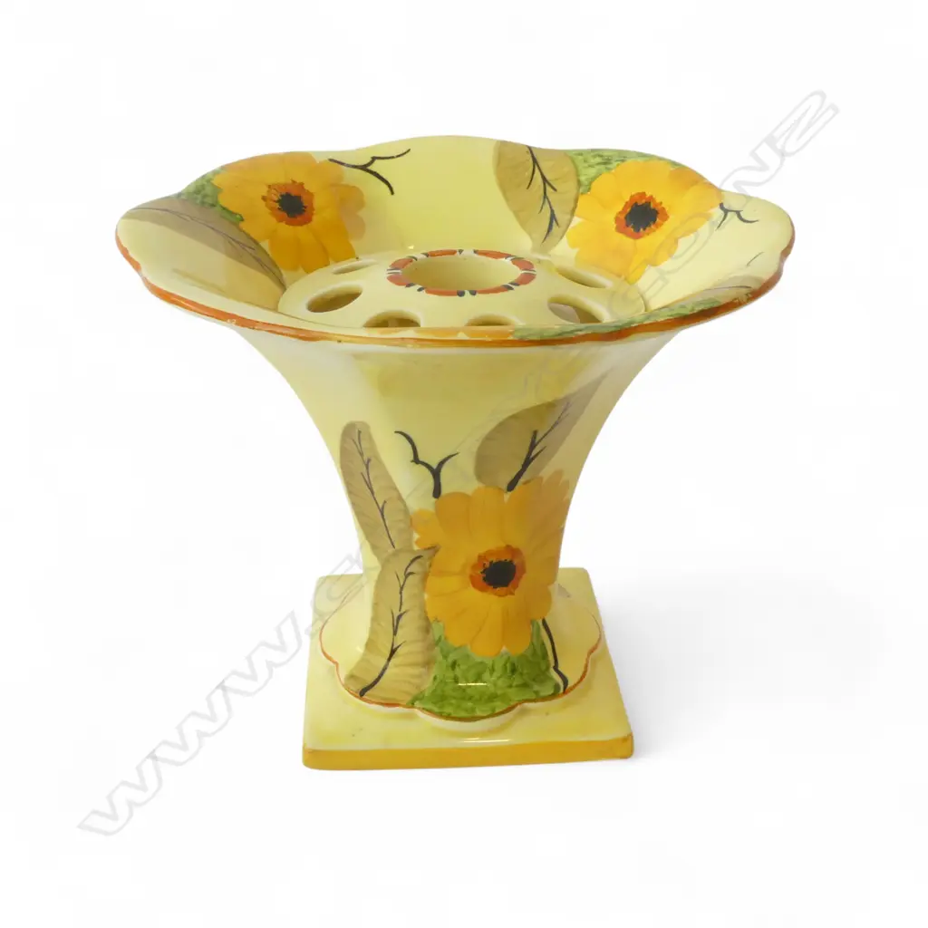 DECO DEVON WARE VASE w. FROG H.160mm Image 1++