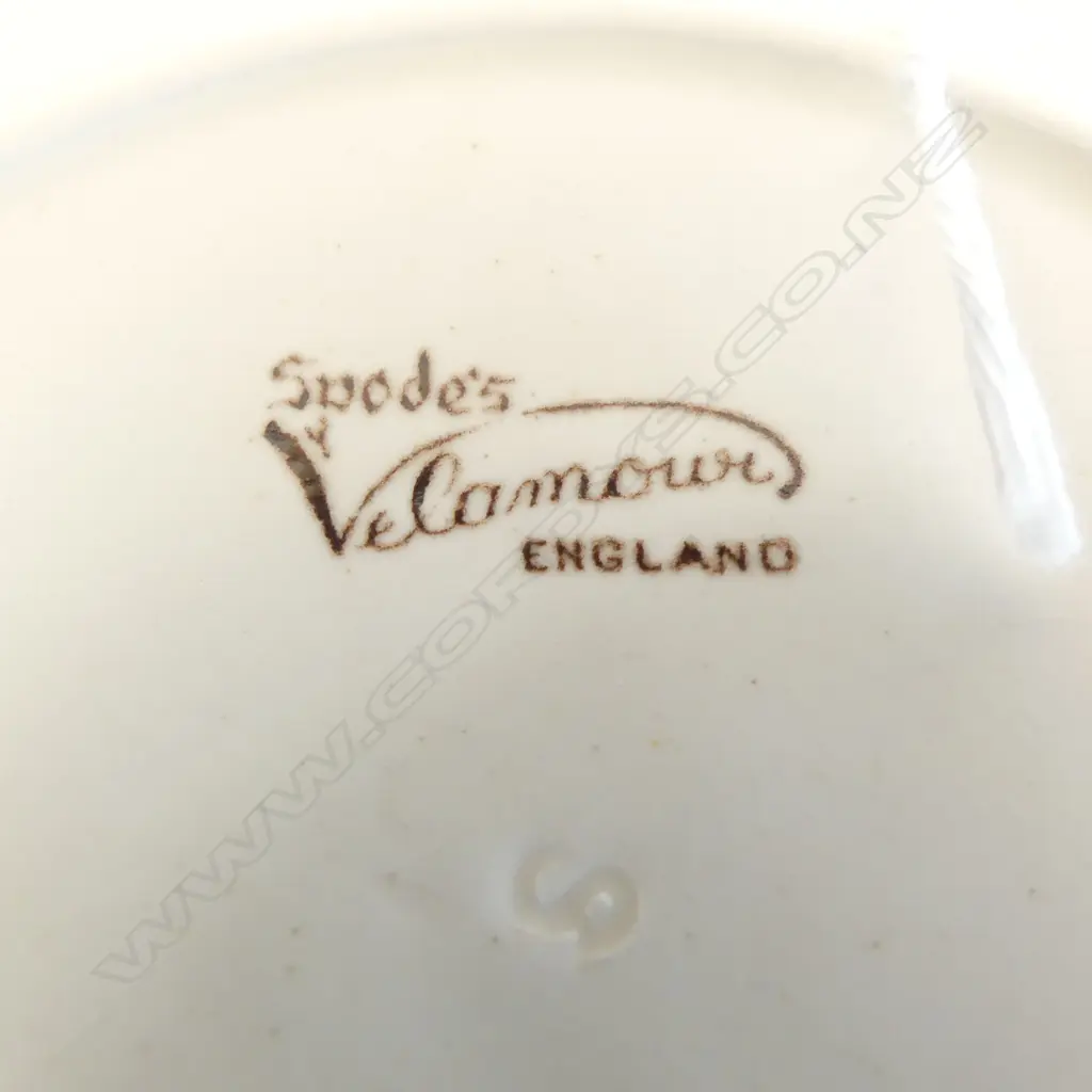 3 PCS SPODE VELAMOUR; LRG TROUGH VASE #K812, L.310mm, SML DISH & LOW TROUGH VSE Image 1++