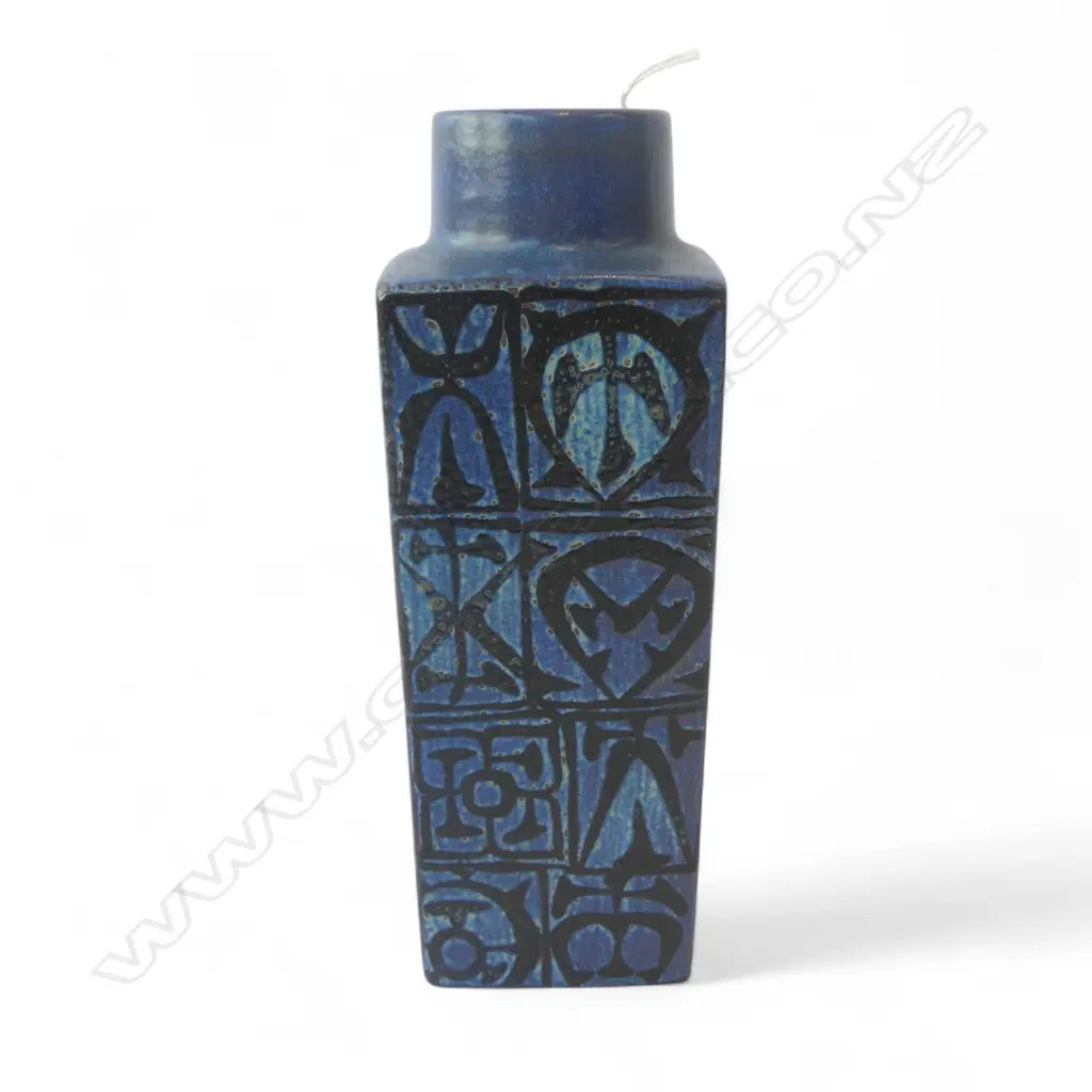 NILS THORRSEN FOR ROYAL COPENHAGEN BACA FIANCE VASE H.225mm hole drilled for lamp cord  Image 1++