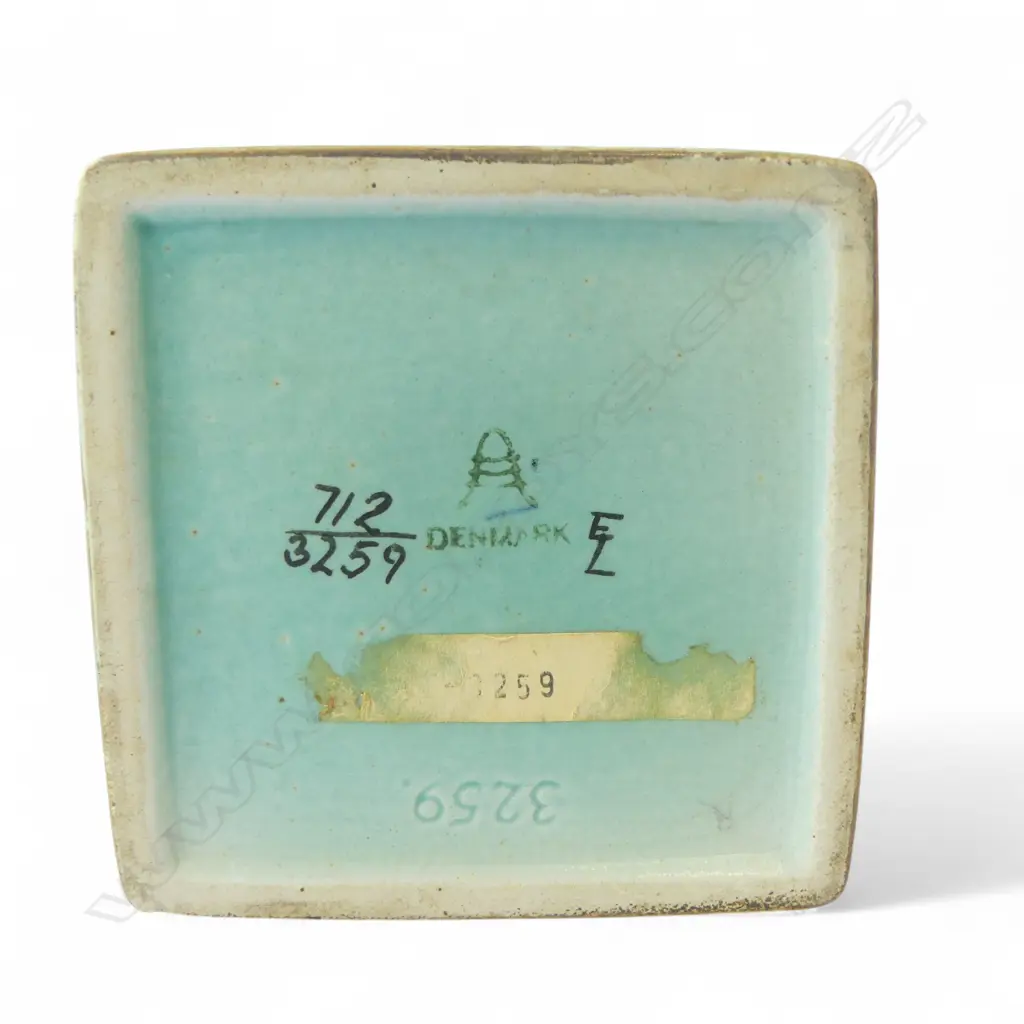 NILS THORRSEN FOR ROYAL COPENHAGEN BACA FIANCE VASE H.225mm hole drilled for lamp cord  Image 1++