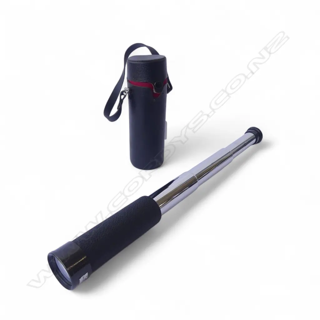  SMALL JAPANESE RETRACTABLE TELESCOPE 25x30 W.CASE H.140mm Image 1++