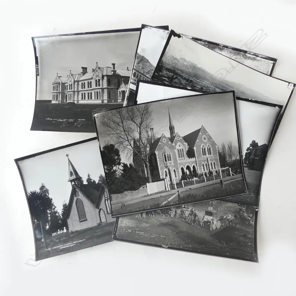 7 DOMINION MUSEUM PHOTOGRAPHS - SOUTH ISLAND, BILL MAIN COLLECTION 165x215mm Image 1++