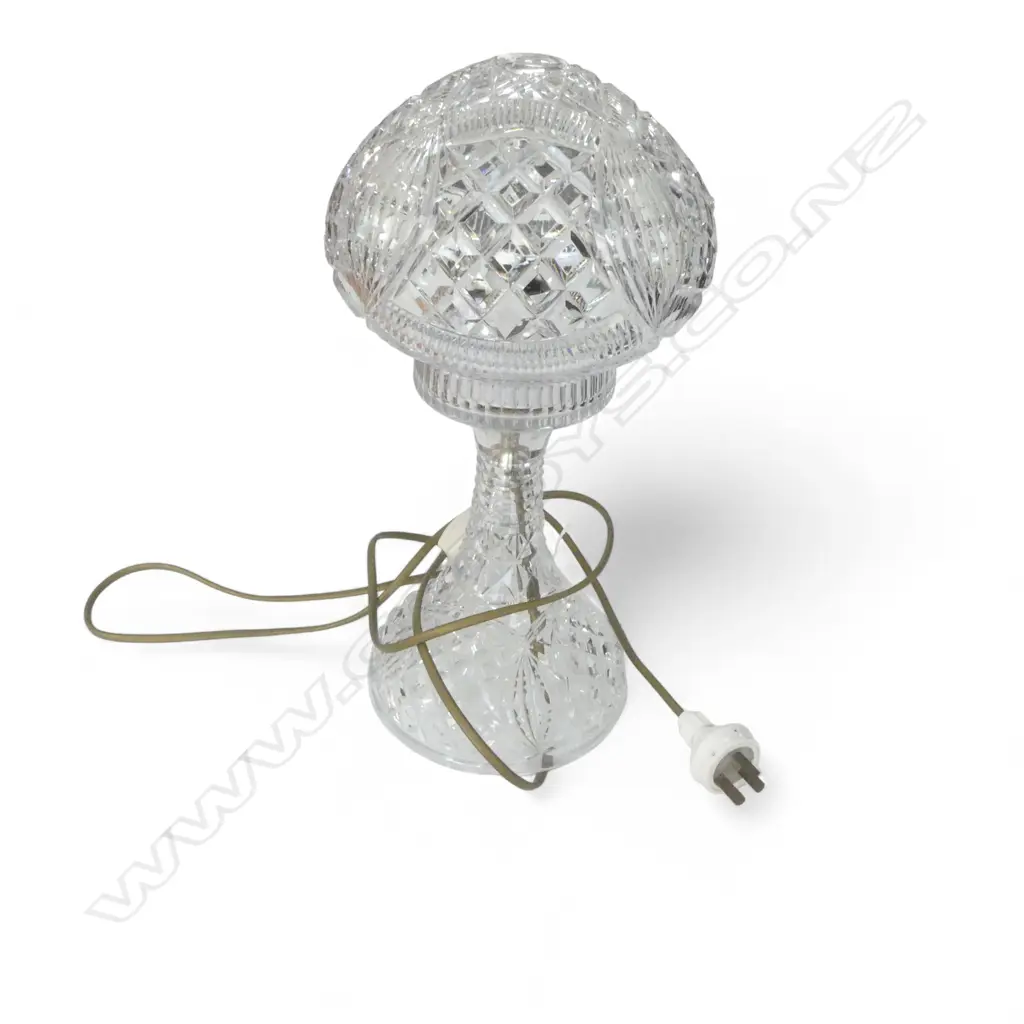 2 PART CRYSTAL TABLE LAMP H.350mm Image 1++