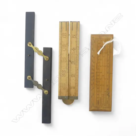 THREE RULERS – HARLING LONDON, EBONY & BRASS, AND RABONE NO.1380