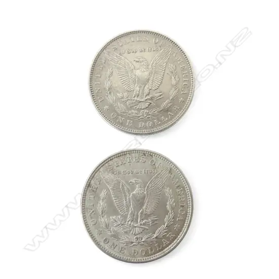 2 AMERICAN SILVER? COINS 40mm dia LIKELY REPRODUCTIONS