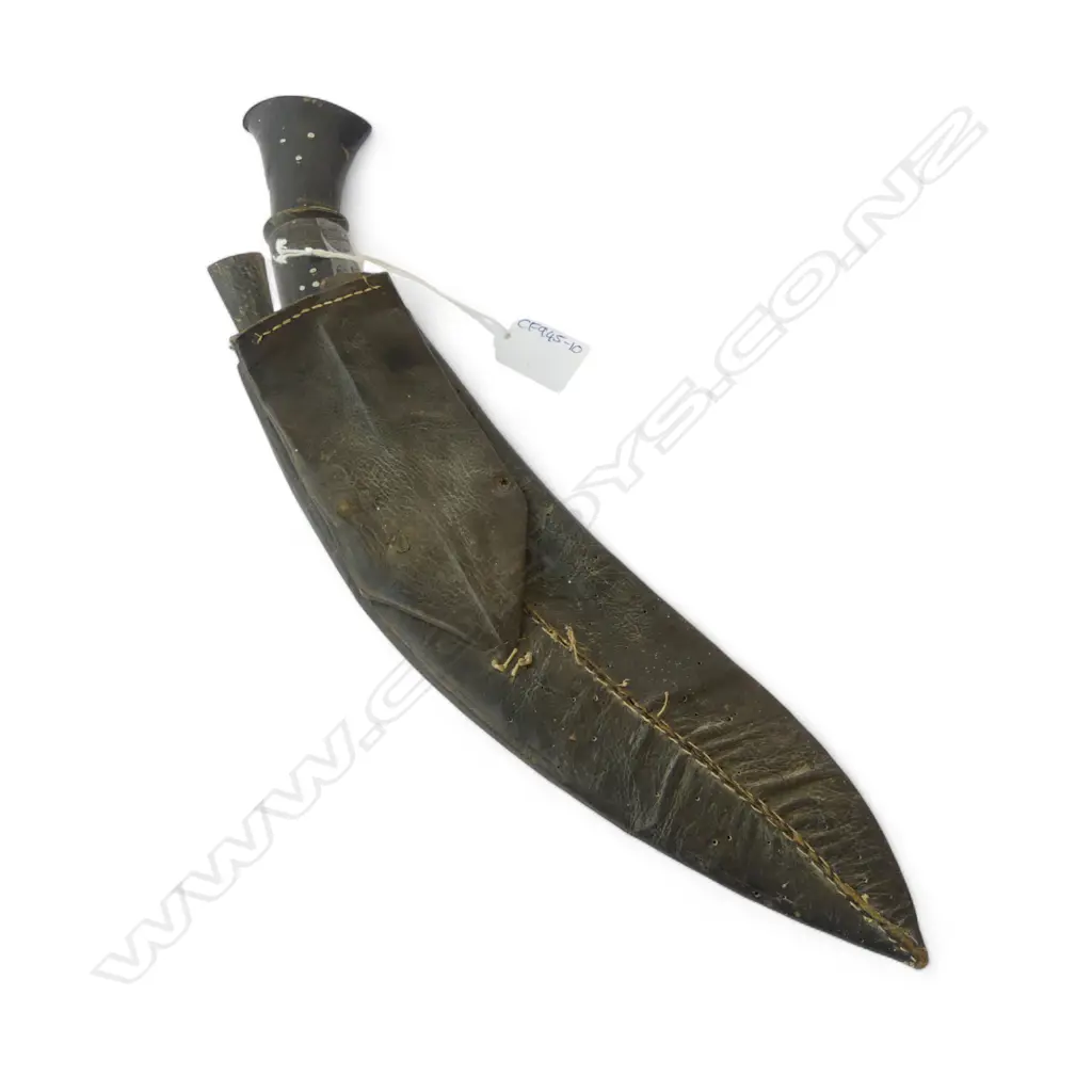 KUKRI BLADE IN LEATHER SHEATH L.400mm Image 1++