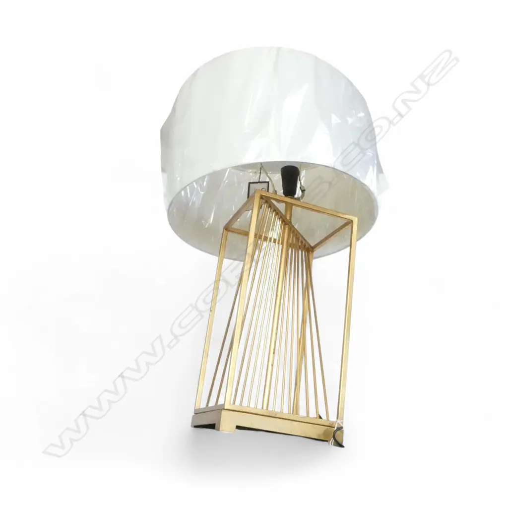 MODERN TABLE LAMP, GOLD METAL BASE H.720mm req. tightening Image 1++