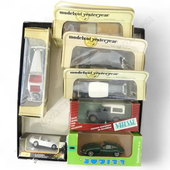 TRAY OF 7 MINT & BOXED MODEL CARS YESTERYEAR ETC 