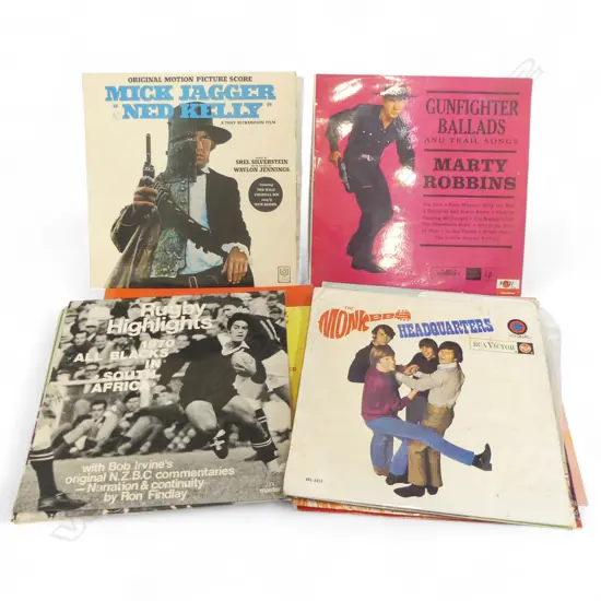 COLLECTION 15 ROCK & ROLL & RUGBY 33 RECORDS