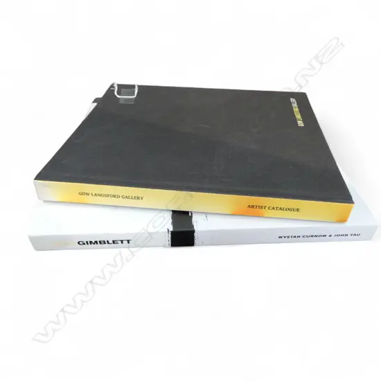 2 ART BOOKS; GOW LANGSFORD GALLERY ARTIST CATALOGUE, MAX GIMBLETT BY WYSTAN CURNOW & JOHN YAU