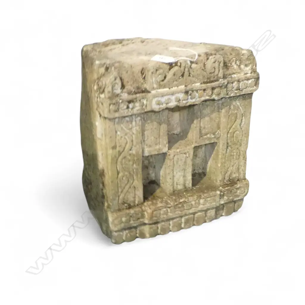 CARVED STONE TEMPLE H.330mm Image 1++